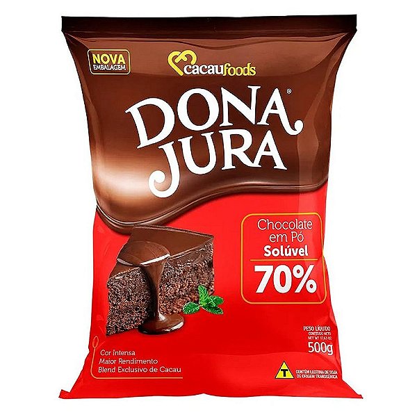 Chocolate em Pó 70% Cacau 500G - Dona Jura