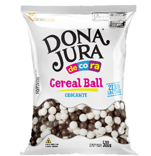 Cereal Crocante Big Branco/Preto 500G - Dona Jura