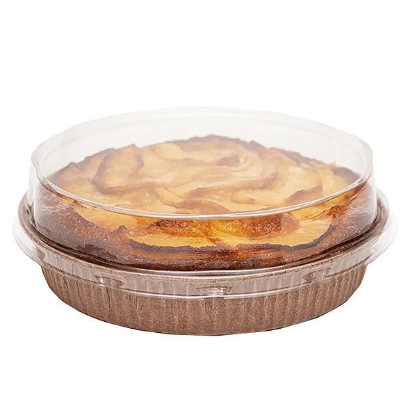 Forma Pie Impermeável Marrom com Tampa 16x3cm 5Un - Ultrafest