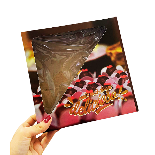 Caixa para Doces Personalizada 20x20x4cm 5Un - Packaging