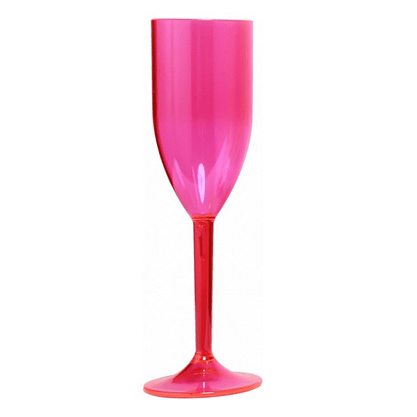 Taça Champanhe Transparente Rosa - Lsc Toys
