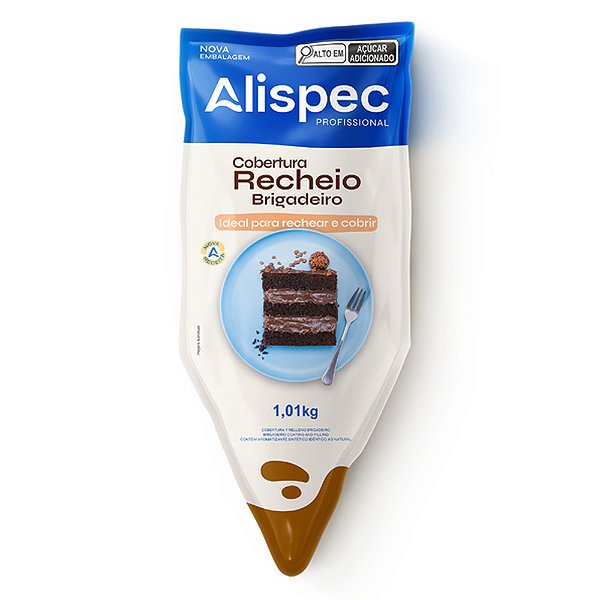 Cobertura e Recheio Brigadeiro Bisnaga 1,01Kg - Alispec