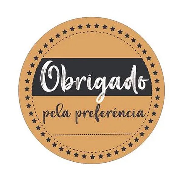 Etiqueta Adesiva Obrigado Pela Preferência 60un - Hiper