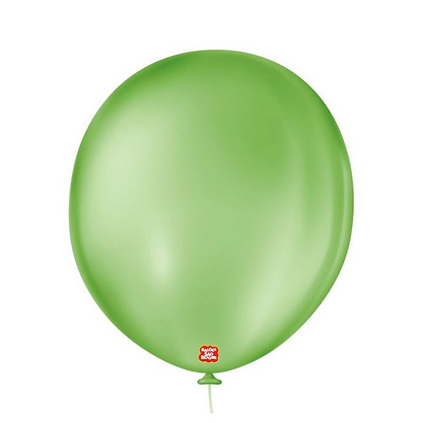 Balão 16 Liso Redondo Verde Maçã  10un - São Roque
