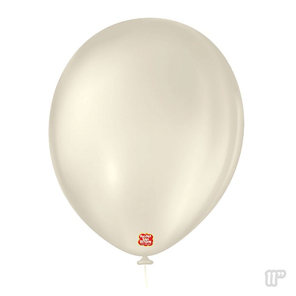 Balão 16 Liso Redondo Areia  10un - São Roque