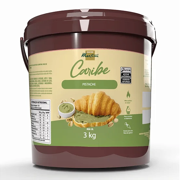 Creme Caribe Pistache 3kg - Master Martini