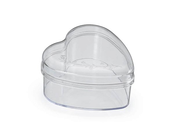 Caixinha Coração Transparente - Oldaniplast