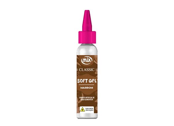 Corante Soft Gel Classic Marrom 25g - Mix