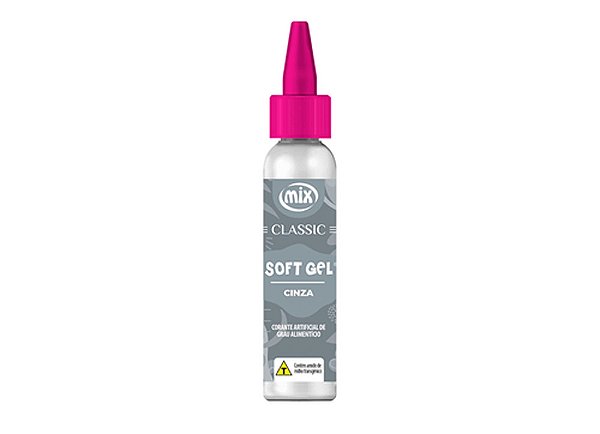 Corante Soft Gel Classic Cinza 25g - Mix