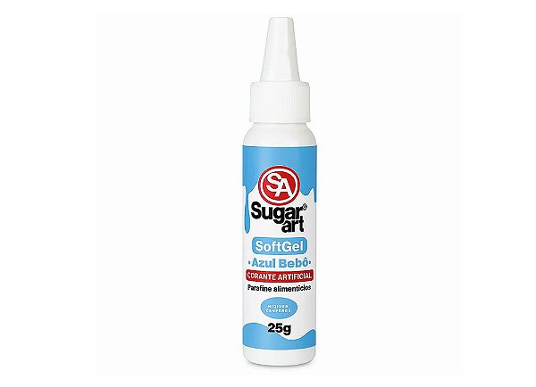 Corante Soft Gel Azul Bebê 25g - Sugar Art