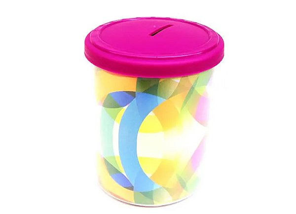 Foto Cofre Transparente com Tampa Pink - I. Fernandes
