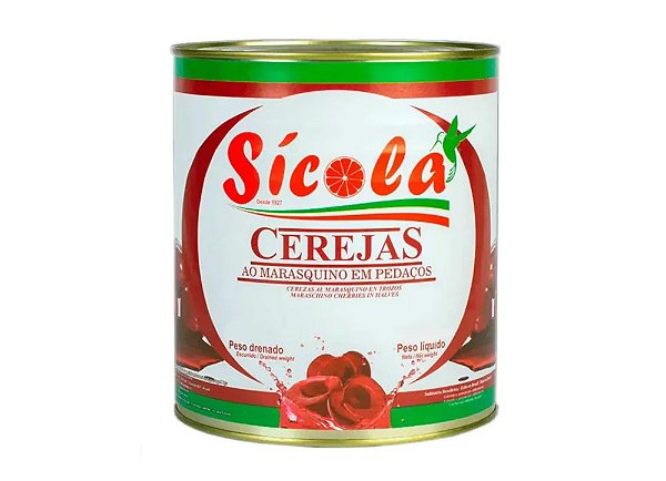 Cereja Pedaços Marrasquino 700g - Sícola