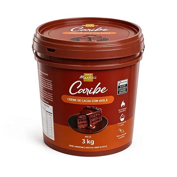 Creme Caribe Cacau Com Avelã 3kg - Master Martini