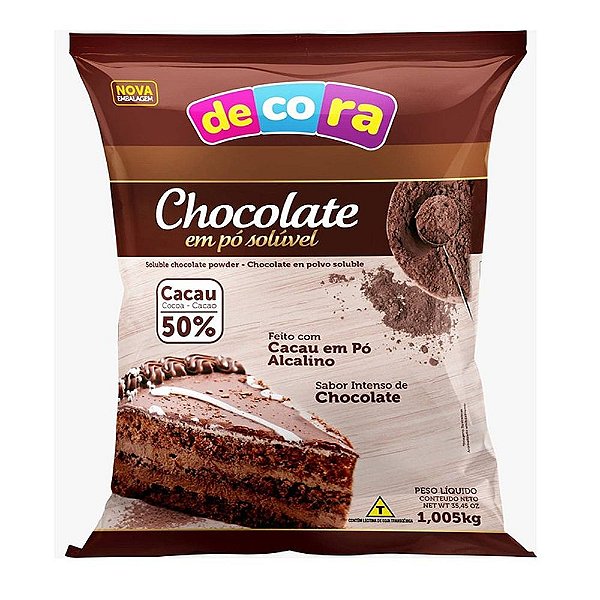 Chocolate em Pó Decora 50% Cacau 1,005kg - Dona Jura