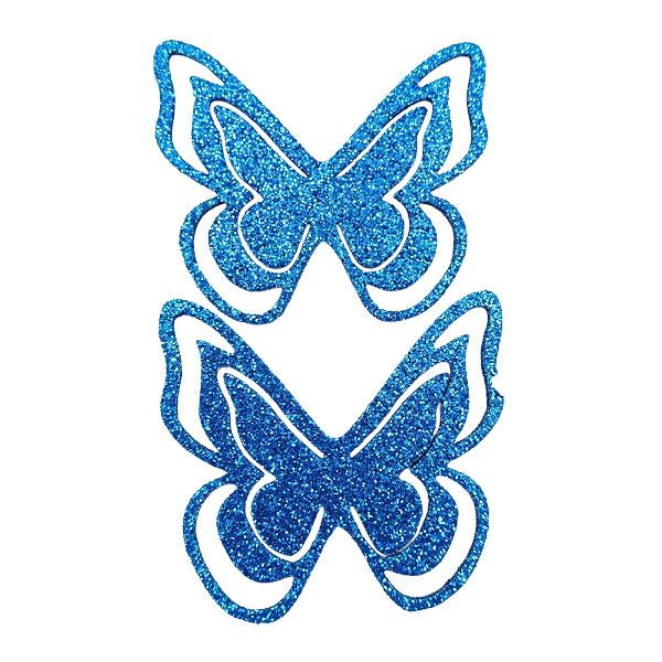 Borboleta 3D EVA Azul 10un - Artes Rufino