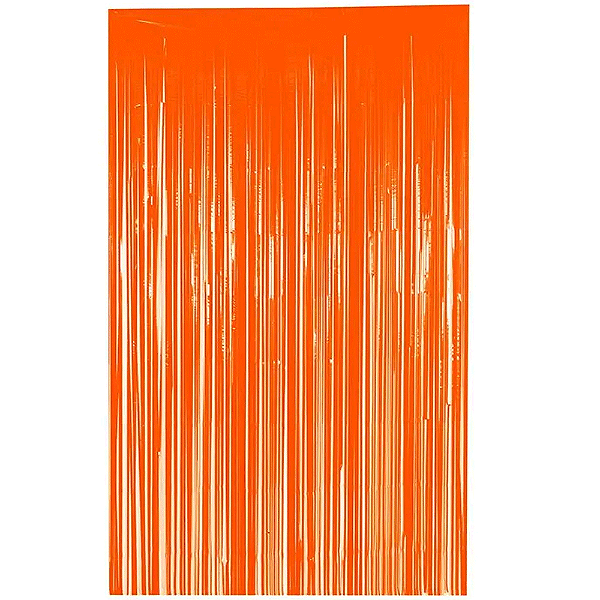 Cortina Neon Laranja 100x200cm - Silver