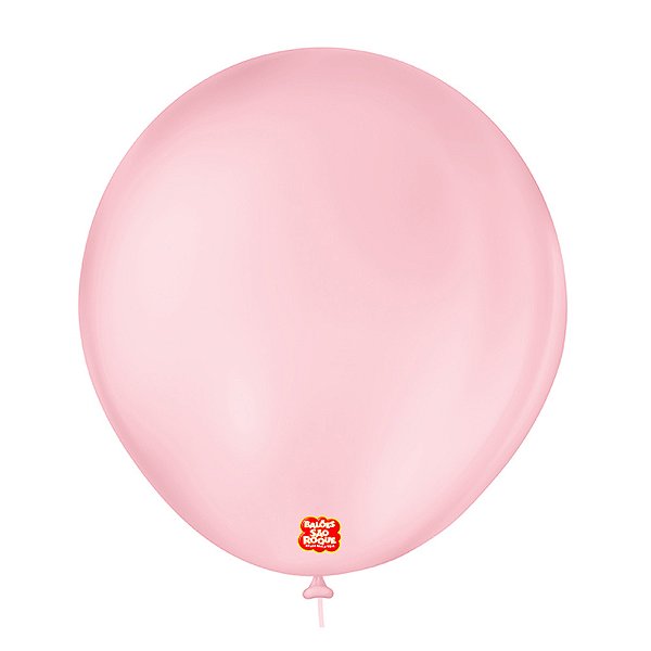 Balão 7 Liso Redondo Rosa Baby  50un - São Roque