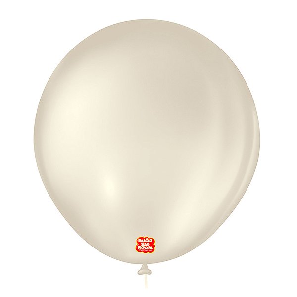 Balão 7 Liso Redondo Areia  50un - São Roque