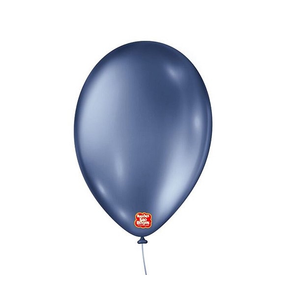Balão 11 Metálico Azul Safira 25un - São Roque