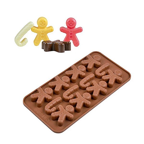 Molde de Silicone Chocolate FT157 - Silver