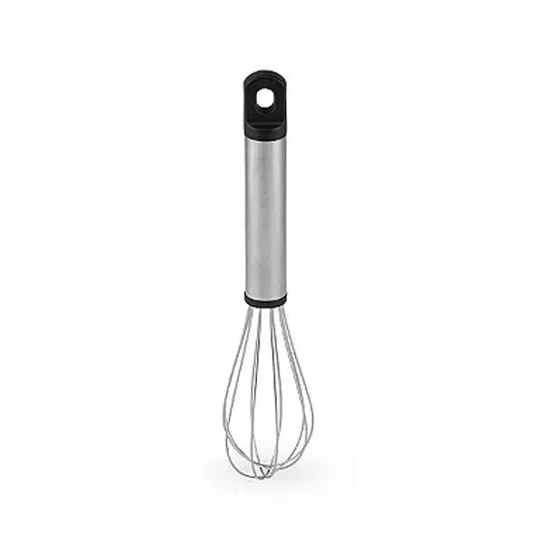Batedor Fuet de Aço Inox 21cm - Silver