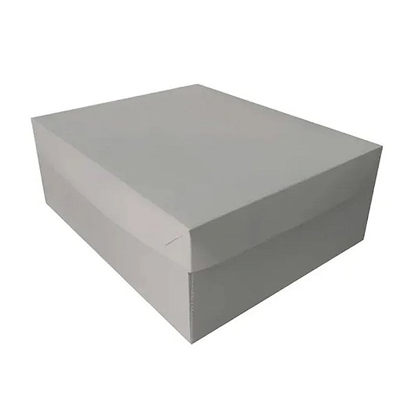 Caixa Bolo B5 Branca/Parda 42x35x12cm 5un - Tom e Cor