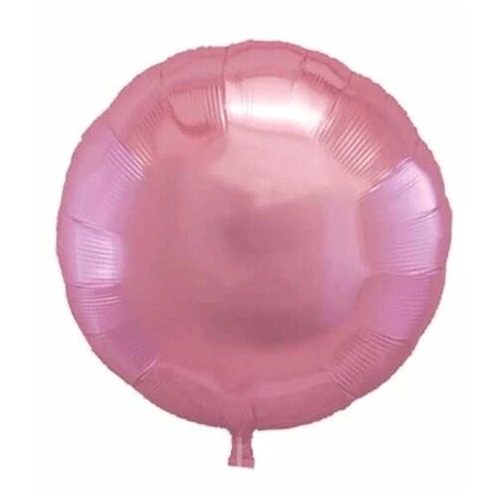 Balão Metalizado Bola Rosa Claro 18P - Br Festas