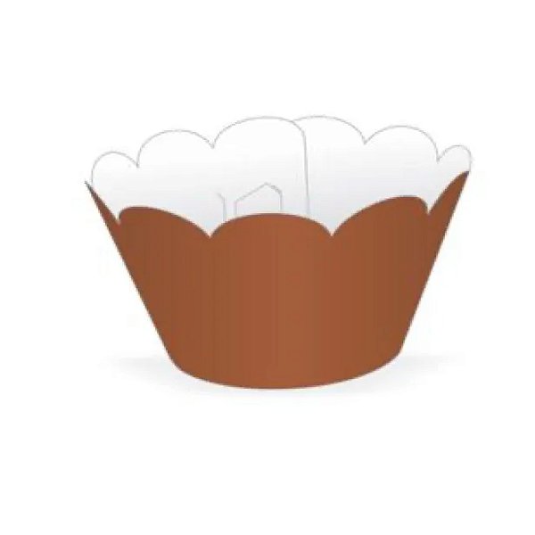 Saia Mini Cupcake Marrom 12un - Nc Toys