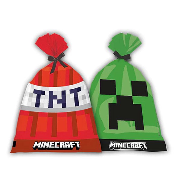 Sacola Surpresa Minecraft 8un - Festcolor