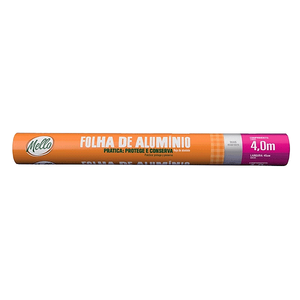Folha Aluminio 45Cm 4Mts - Mello