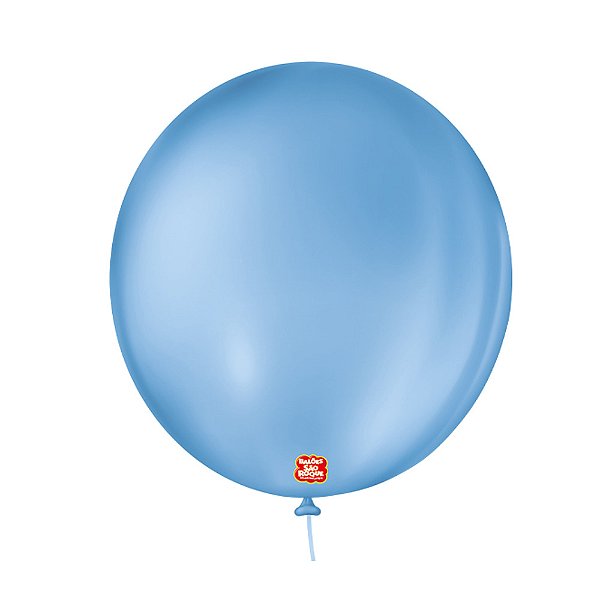 Balão 9 Liso Redondo Azul Turquesa  50un - São Roque