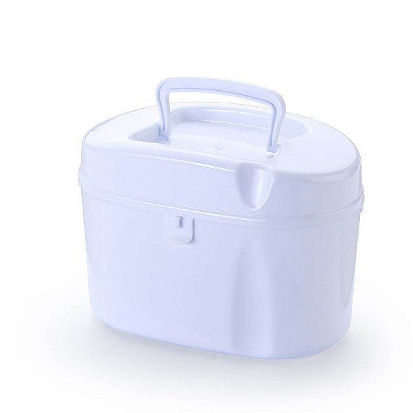 Maleta Baú com Alça Branco - Oldaniplast