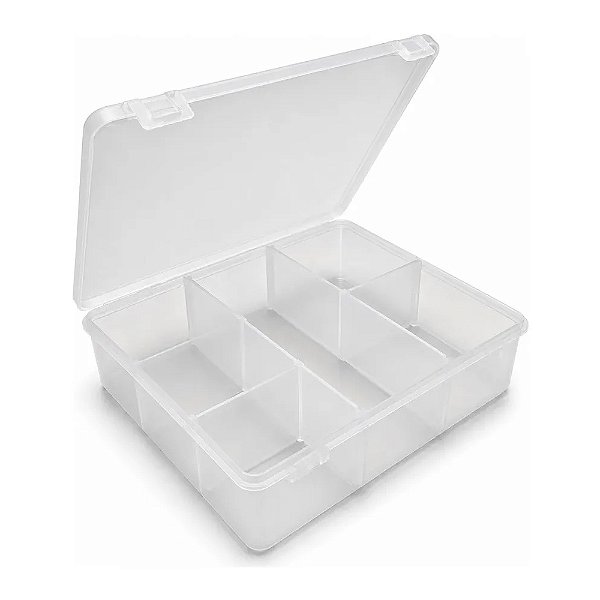 Caixa Com Divisória M Transparente - Oldaniplast