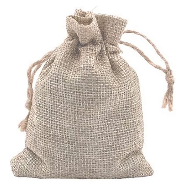 Saco Juta Liso 9x11cm 10un - Art Lille