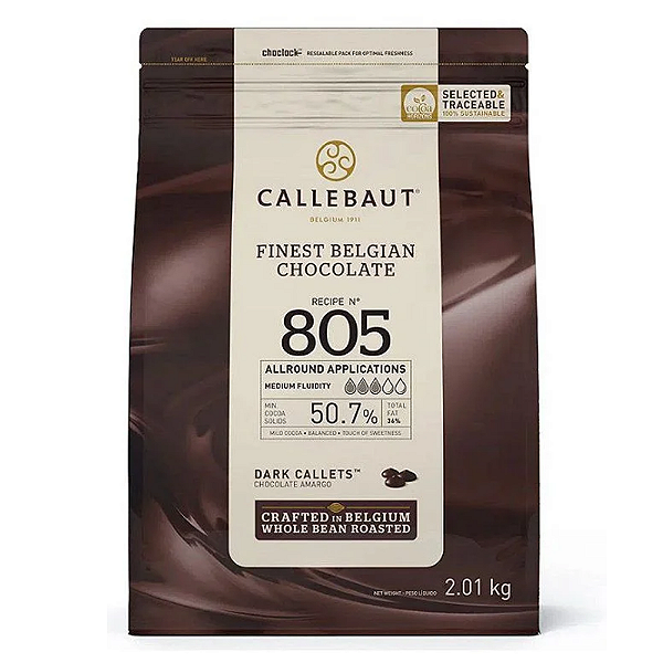 Chocolate Belga 805 2,01kg - Callebaut