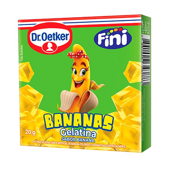 Gelatina Fini Bananas 20G - Dr.Oetker