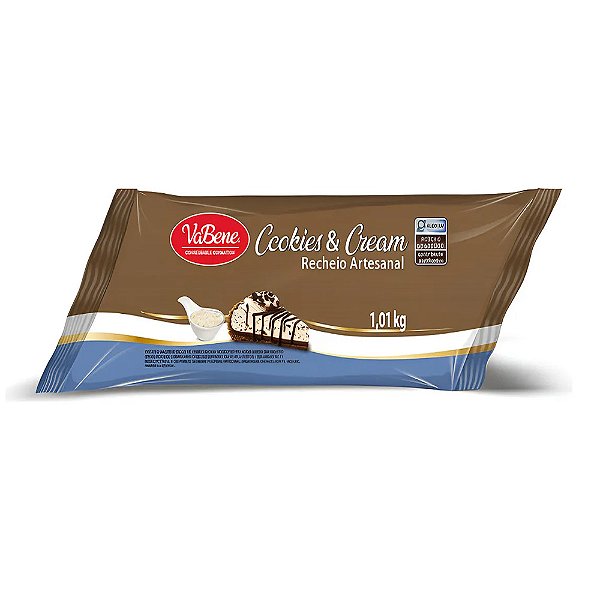Recheio Creme Cookies & Cream 1,01kg - Vabene