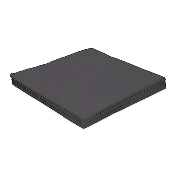Guardanapo Preto 24cm 20un - Silver