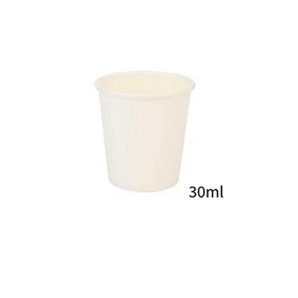 Copo Papel Branco 30ml 40un - Silver