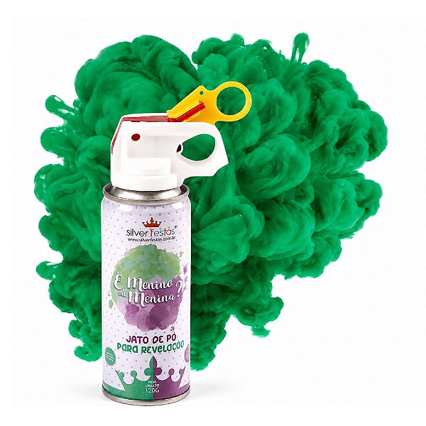 Jato Pó Revelação Verde 120g - Silver