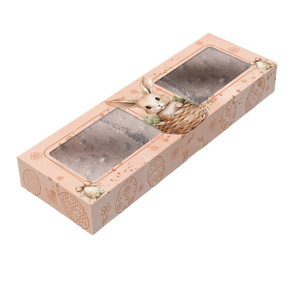 Caixa 3 Brownies Coelhinho Encantado Desmontadas 10un - Ideia Embalagens