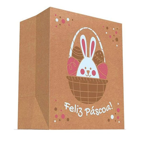 Saco Eco Delivery G Coelhinhos - Ideia Embalagens