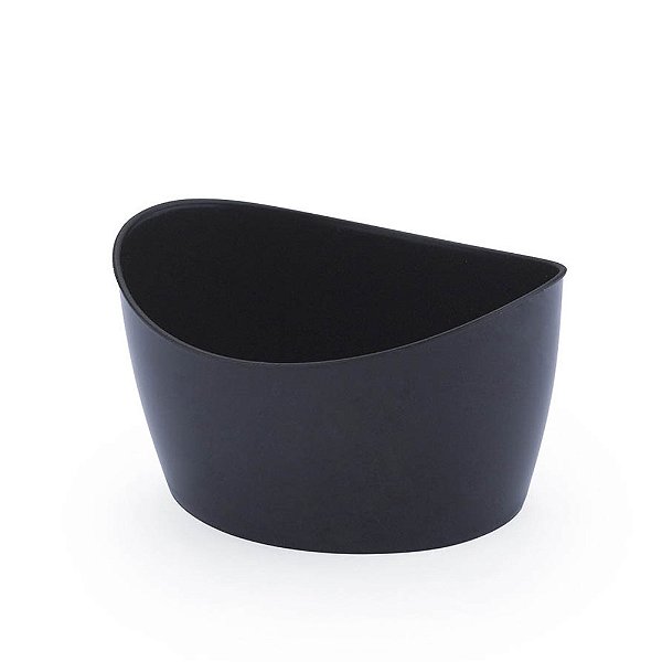 Mini Cachepot Oval Preto - Oldaniplast