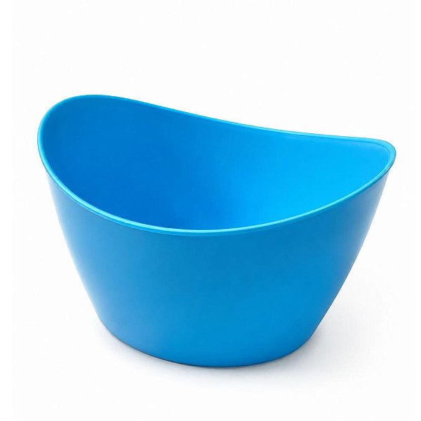 Mini Cachepot Oval azul Bebê - Oldaniplast