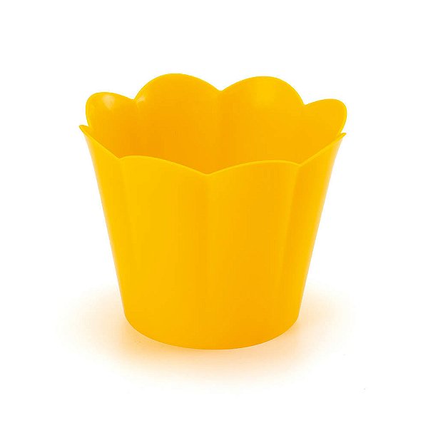 Cachepot Flor Amarelo - Oldaniplast