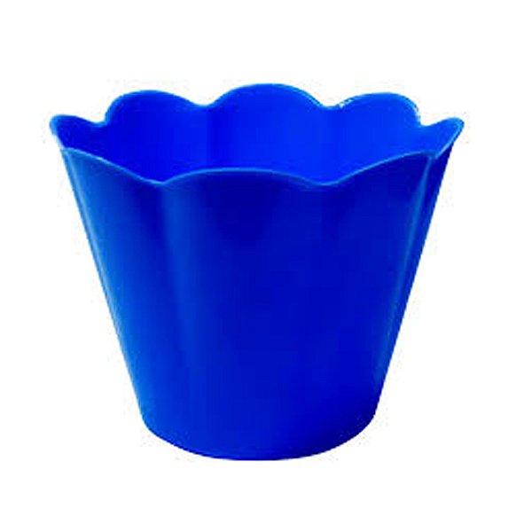 Cachepot Flor Azul Royal - Oldaniplast