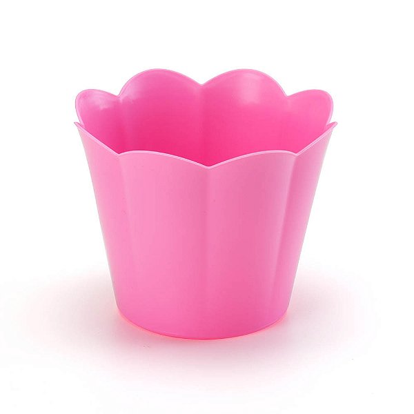 Cachepot Flor Rosa Bebê - Oldaniplast