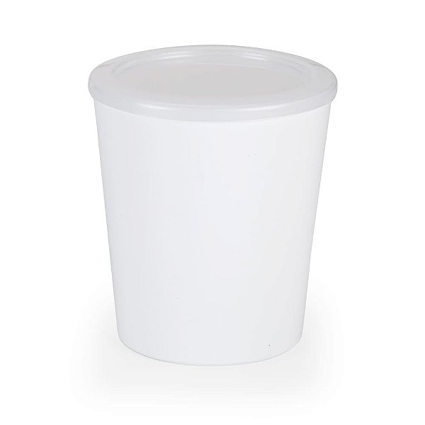 Balde Pipoca Branco Com tampa - Oldaniplast