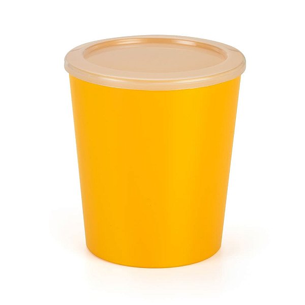 Balde Pipoca Amarelo Com Tampa - Oldaniplast