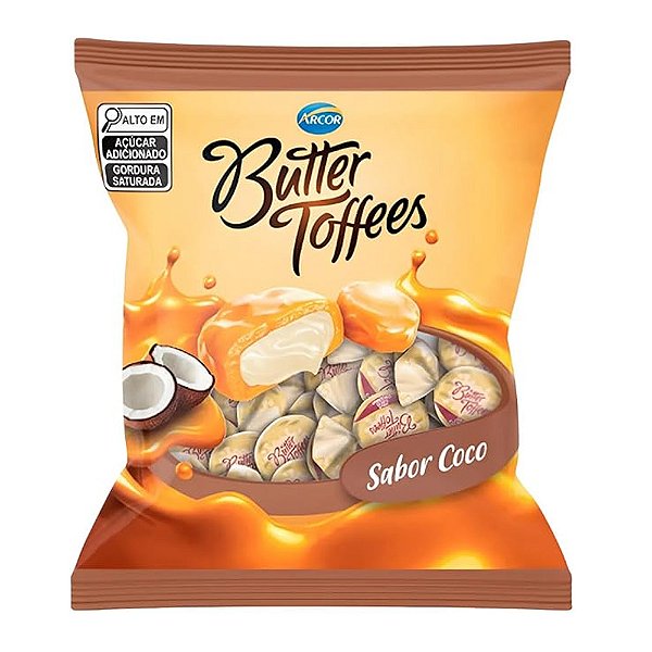 Bala Butter Toffees Coco 400g - Arcor
